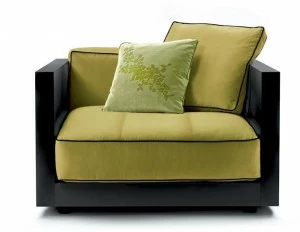 Flexform Кресло из ткани со съемным чехлом с подлокотниками Lucien