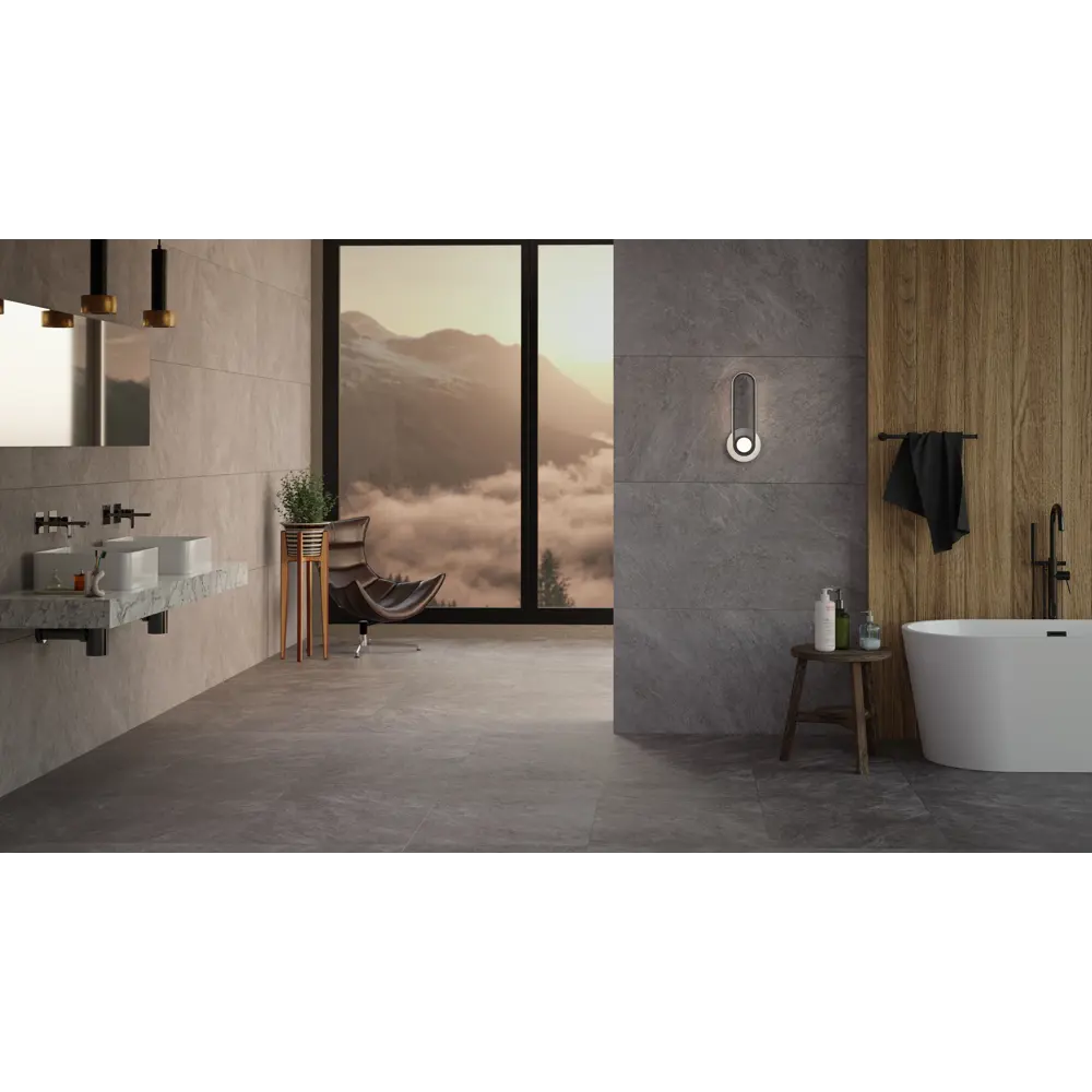 Глазурованный керамогранит Ceramente Stellare Quartzite Pro 60x60 см 1.44 м² матовый цвет серый светлый 89348035 STLM-2154671 - Вид №4