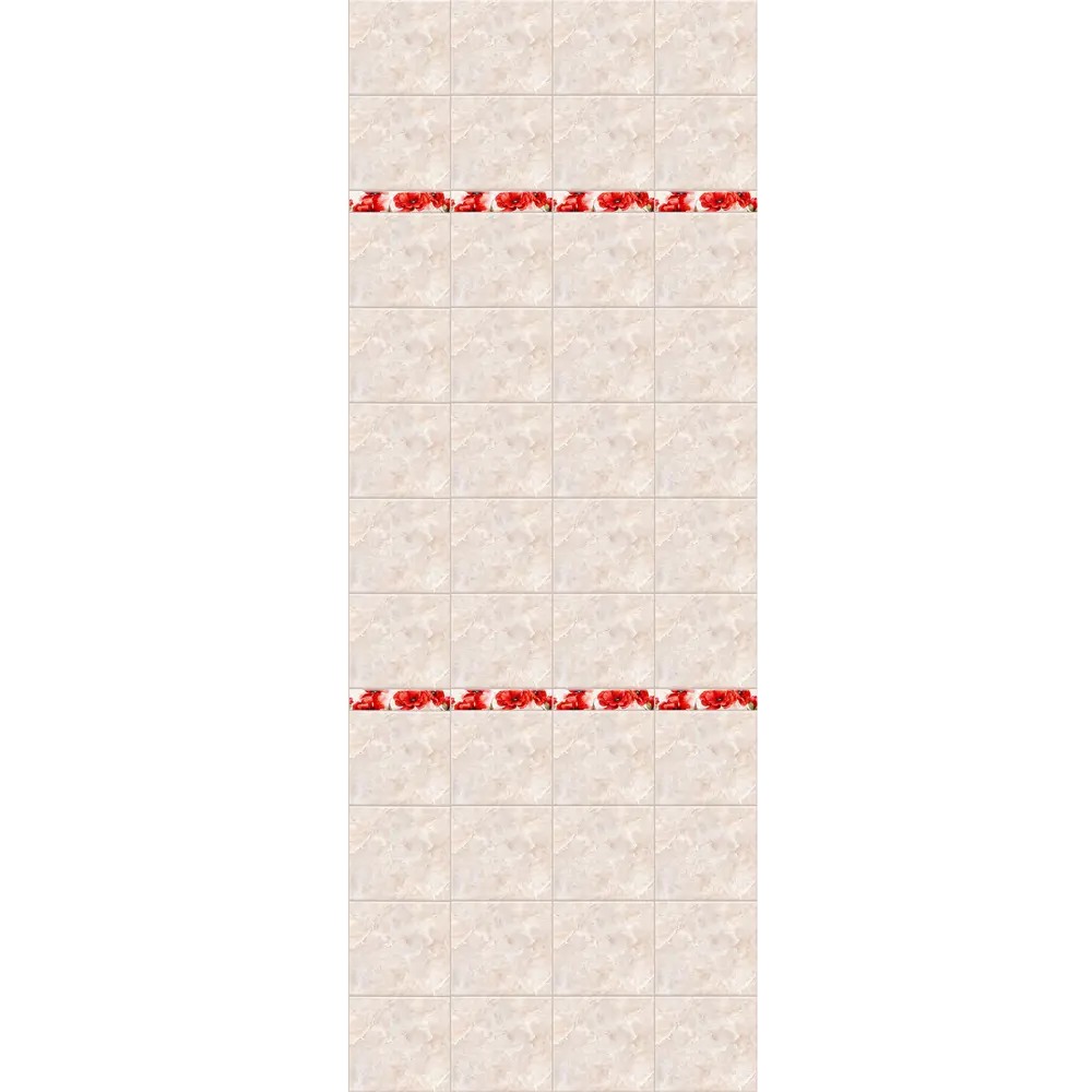 КРОНАПЛАСТ Панель ПВХ «Маки фон» для влажных помещений 2700x250 мм 82572149 STLM-0030304 - Вид №1