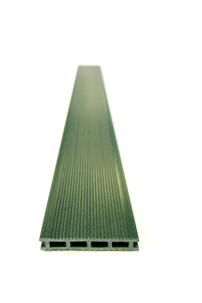 91354111 Террасная доска ДПК Multideck цвет изумруд 2000x140x22мм двусторонний вельвет/структура дерева 0.56м² 2шт STLM-1013263