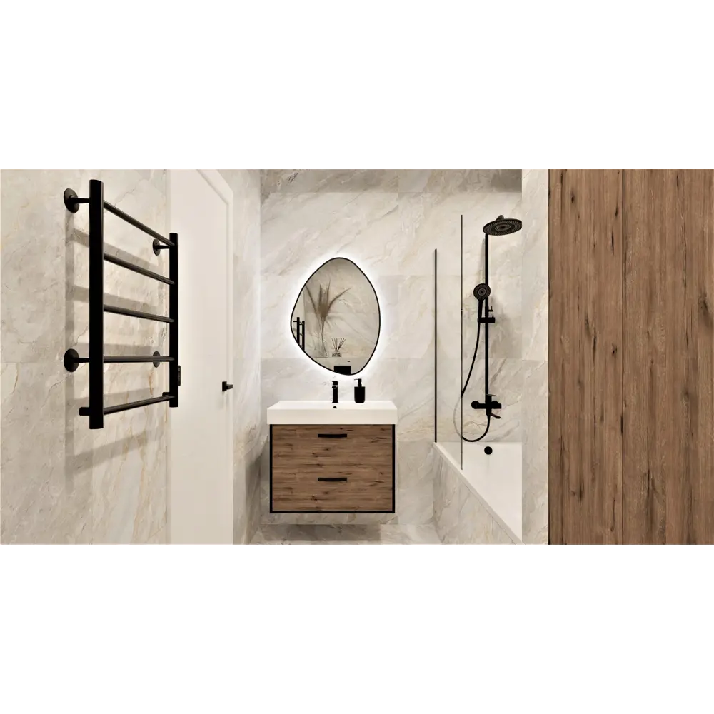 Зеркало в ванную комнату Juno 65x85 см с подсветкой CONTINENT Зеркало с LED-подсветкой STLM-2135341 - Вид №8