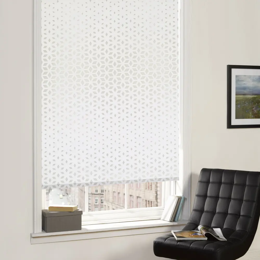 Штора рулонная Мозаика 55x160 см белая MIAMOZA STLM-2009467 - Вид №2