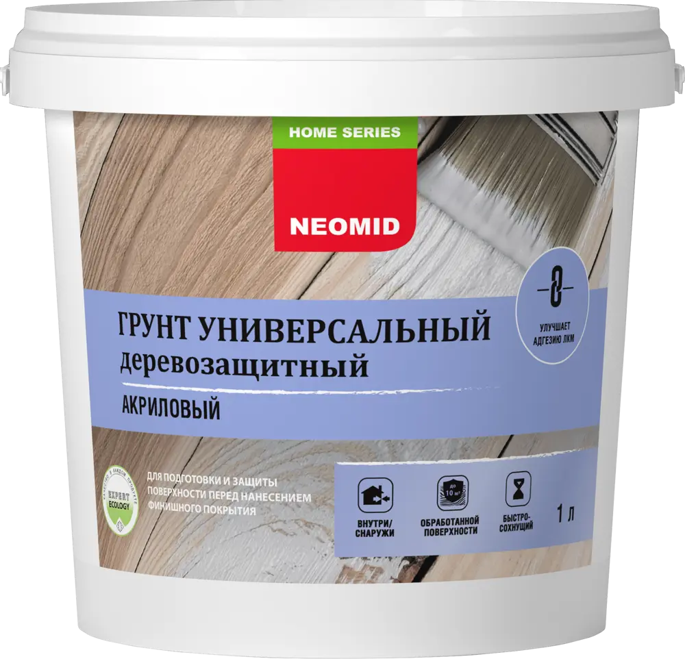 NEOMID Акриловый грунт-антисептик для дерева 1 л 18551839