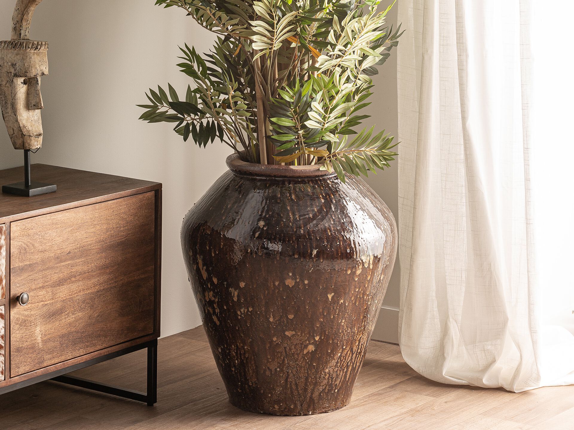 Керамический круглый садовый горшок Vical Home LAPPE ARCH-00077478 - Вид №2