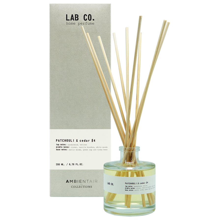 MK200WTLB Диффузор ароматический lab co, Пачули и кедр, 200 мл Ambientair 