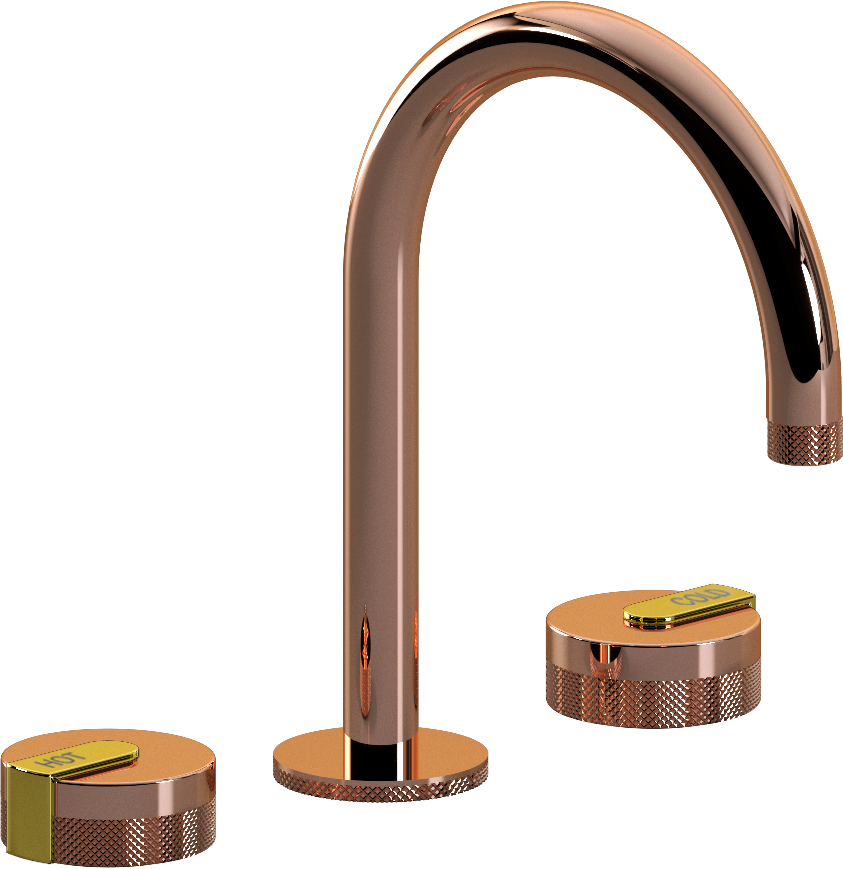 E-11512-R1RG-L1PB-RG Смеситель для умывальника на 3 отвертия GRAFF MOD+