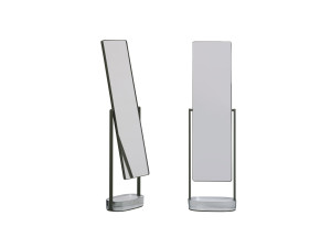 Прямоугольное напольное зеркало из нержавеющей стали