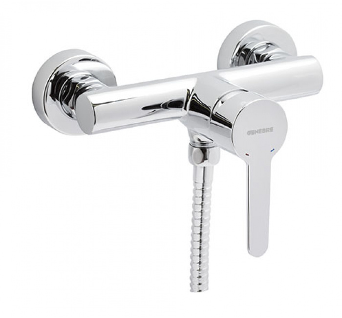 GENEBRE 65110 19 45 66 Смеситель для душа, однорычажный, с комплектом  - Вид №1