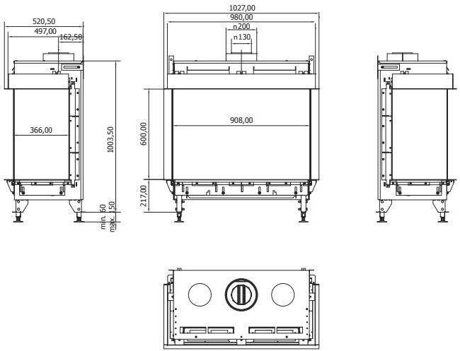 Planika Металлическая газовая топка для камина Monroe sun-id-1348450 - Вид №2