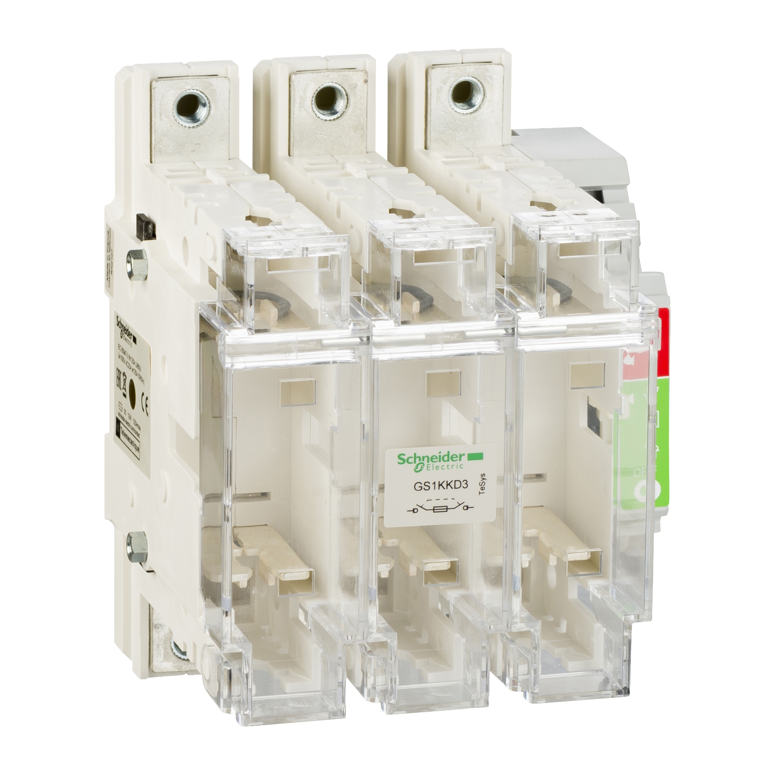 GS1KKD3 Рубильник с предохранителем GS 125А 3P, 00 Schneider Electric TeSys 