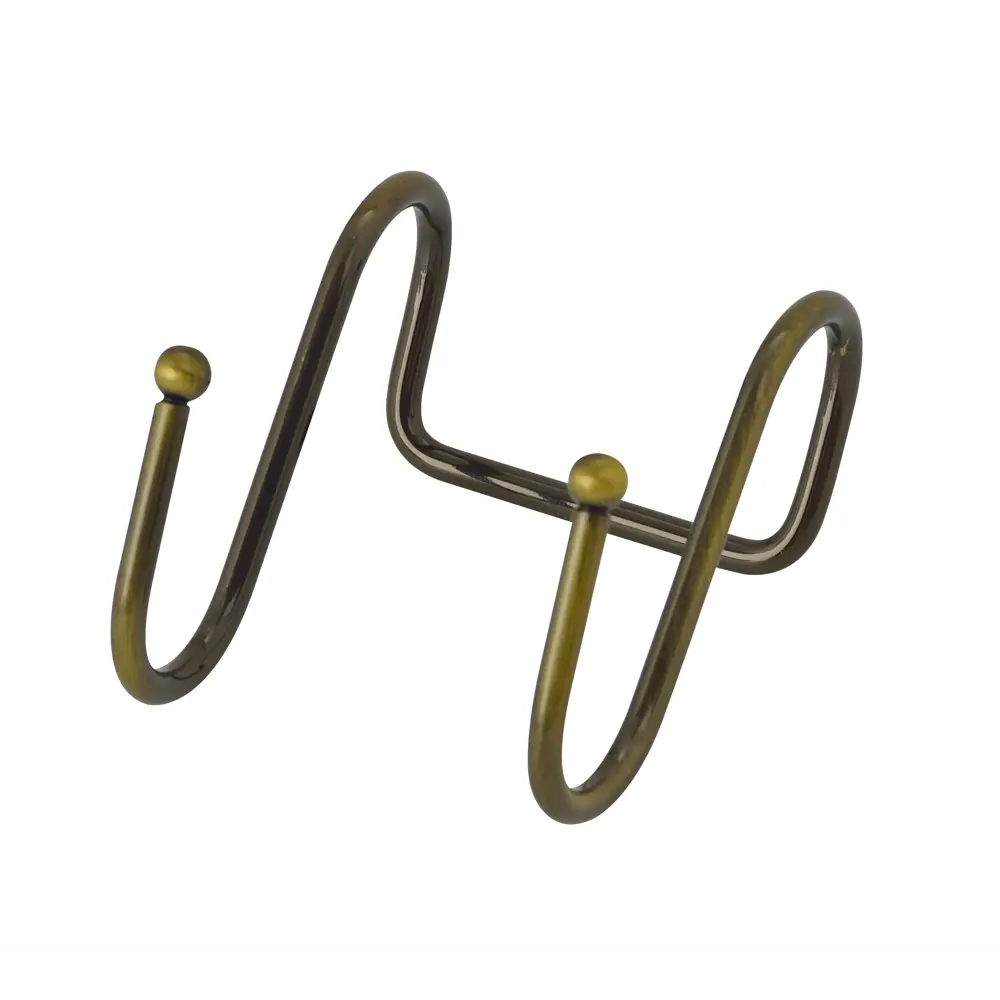 Крючок двухрожковый Delinia 4.5x5.5x5 см сталь цвет бронза STLM-2207072 - Вид №3