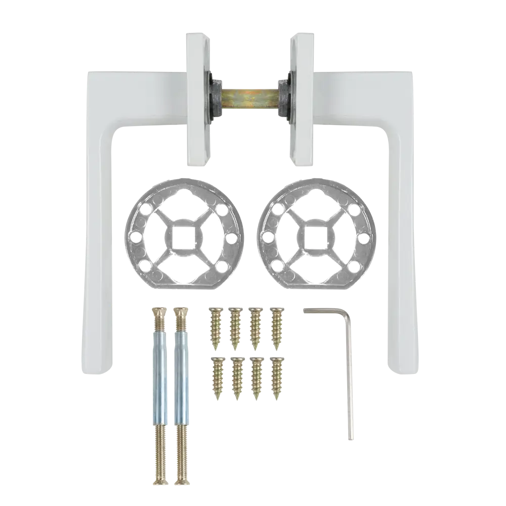 Дверные ручки EDSON EDS-182H-Q2 белые для межкомнатных дверей 85170509 STLM-0897455 - Вид №1