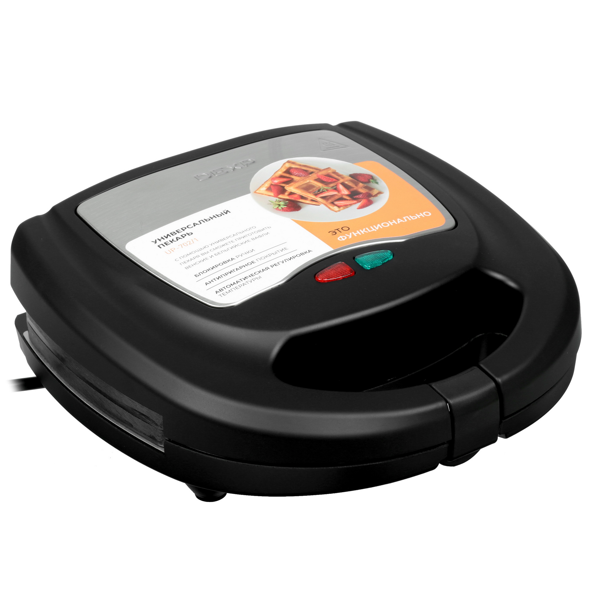 5036812 Вафельница DEXP UP-702/1 черный STDN-0046384