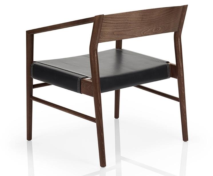 JMS Кресло из массива дерева с подлокотниками Leonor M927 lw - Вид №1