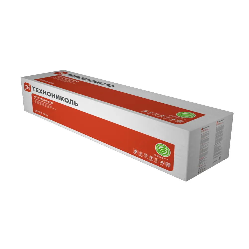 Экструдированный пенополистирол XPS 100 мм Технониколь Carbon Eco SP 580x2360 мм 1.4 м² STLM-2091283 - Вид №2