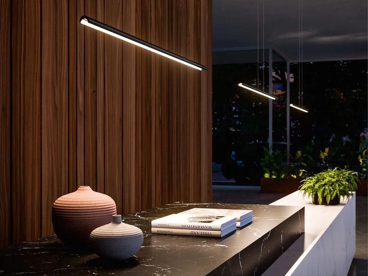 Алюминиевый светодиодный подвесной светильник Linea Light Group Halfpipe ARCH-00012683