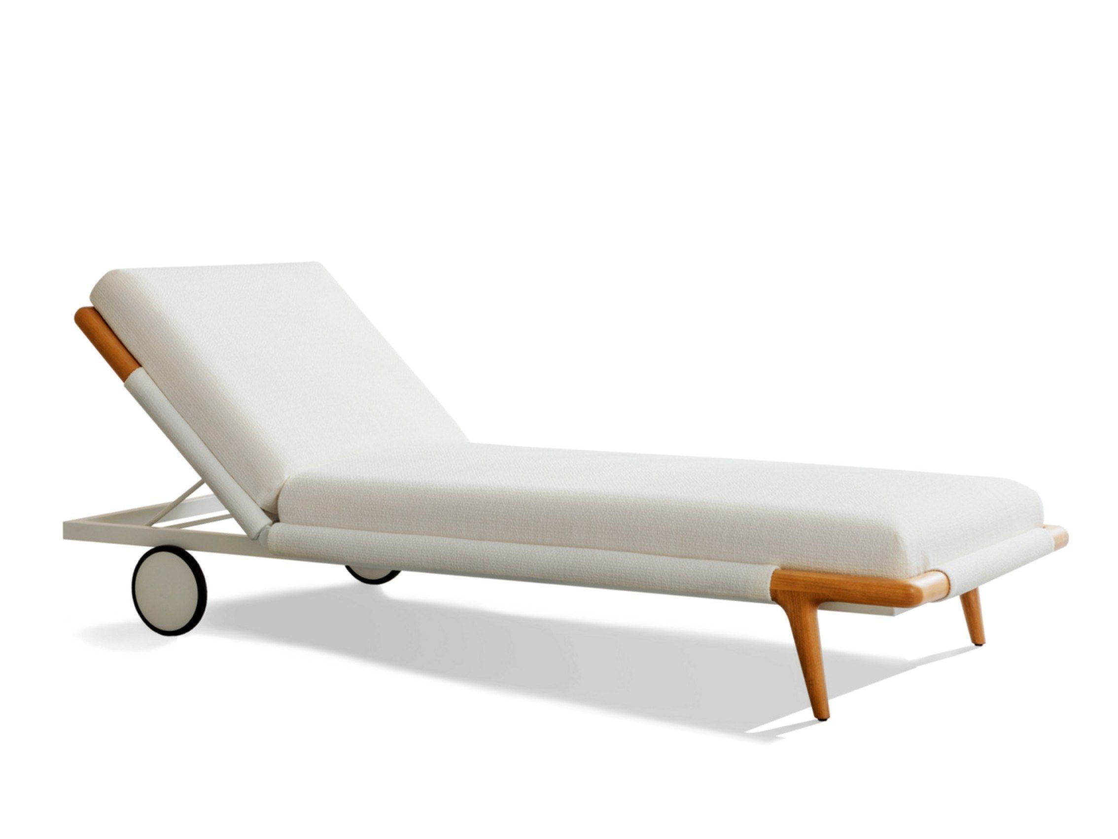 Садовая кровать с откидывающейся спинкой в ироко Flou Гауди ARCH-00148508