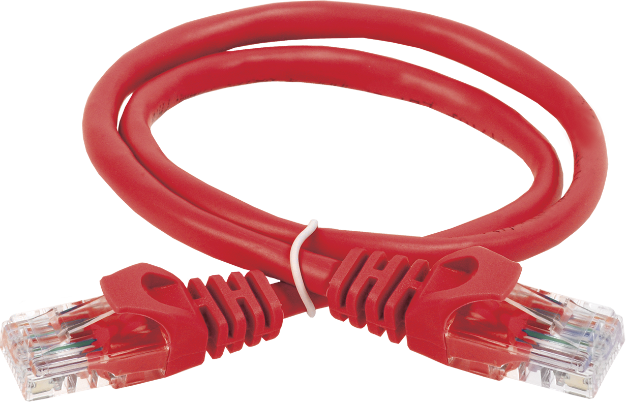 PC04-C6UL-1M Коммутационный шнур кат. 6 utp lszh 1м красный ITK Santreyd 