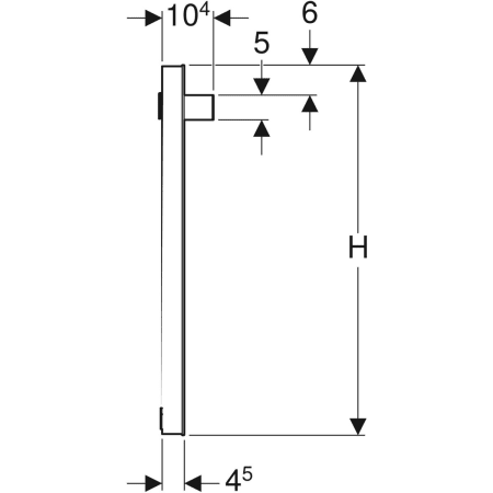 GEBERIT 840760000 Зеркало с подсветкой Geberit iCon  - Вид №4