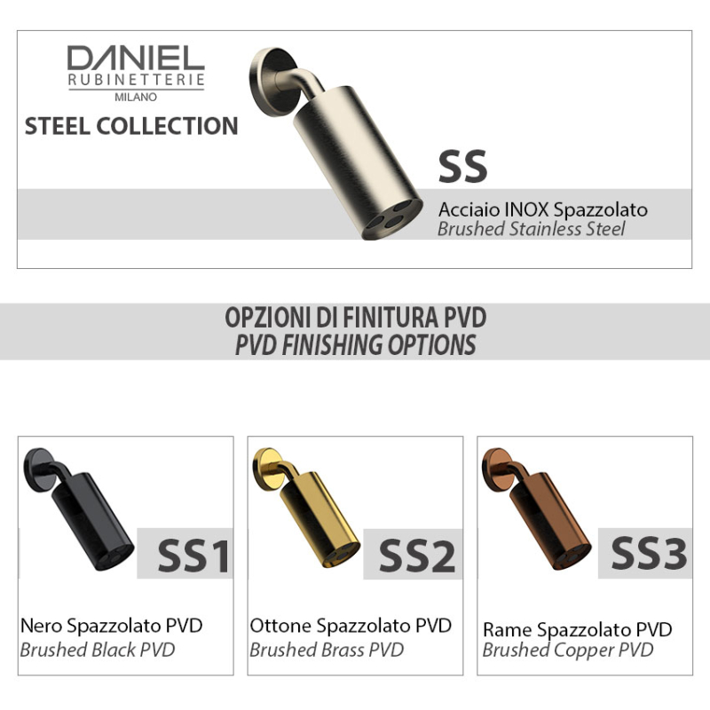 SSA578PELCM15 Лейка для душа DANIEL RUBINETTERIE Wellness - Вид №1