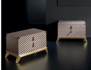 Rozzoni Тумбочка прикроватная лакированная прямоугольная с ящиками Roma