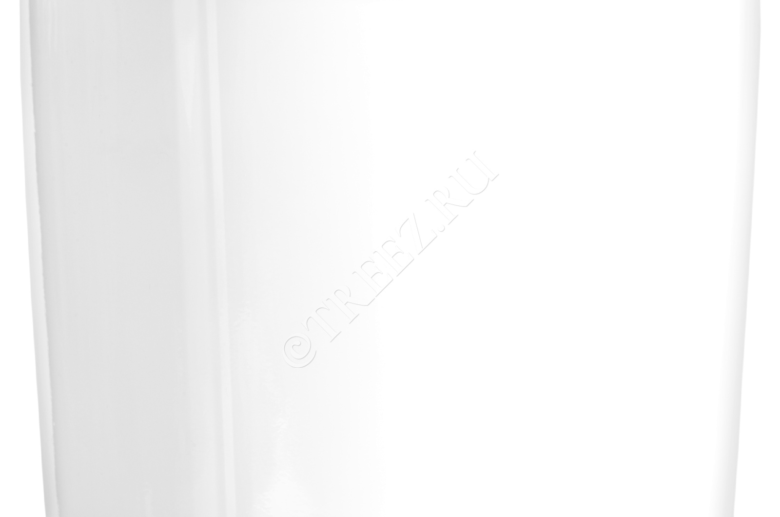 41.3321-05-066-WH-68 Кашпо  Effectory - серия Gloss - Высокий округлый конус - Белый глянцевый лак Цветочная коллекция  - Вид №1