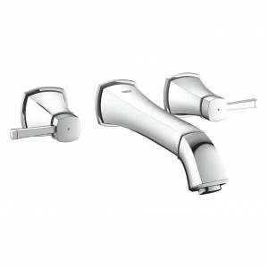Внешняя часть смесителя для раковины GROHE Grandera на 3 отверстия (вынос 234 мм), хром (20415000)