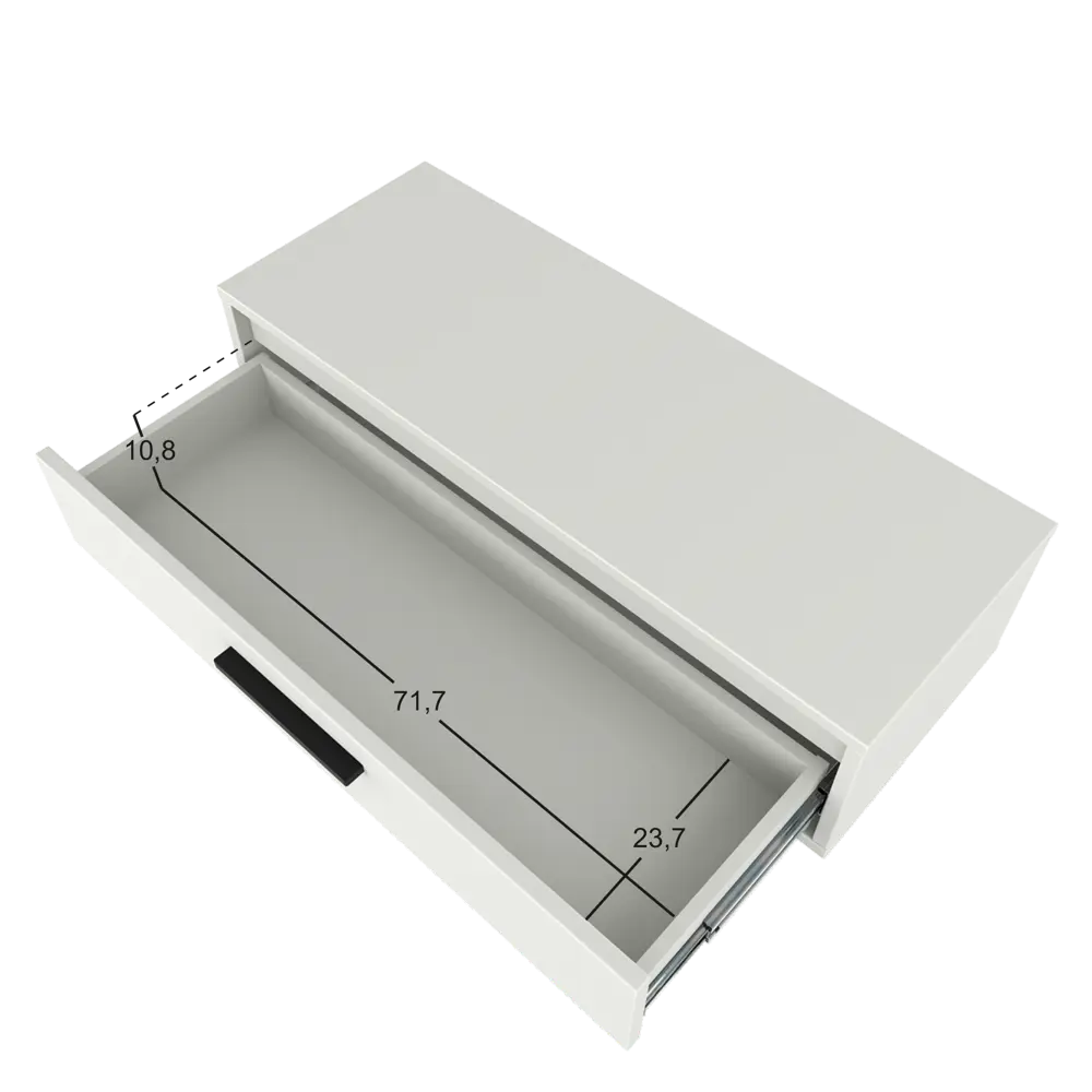 Консоль Лион 80x20x30 см ЛДСП цвет белый Santreyd STLM-2029594 - Вид №9