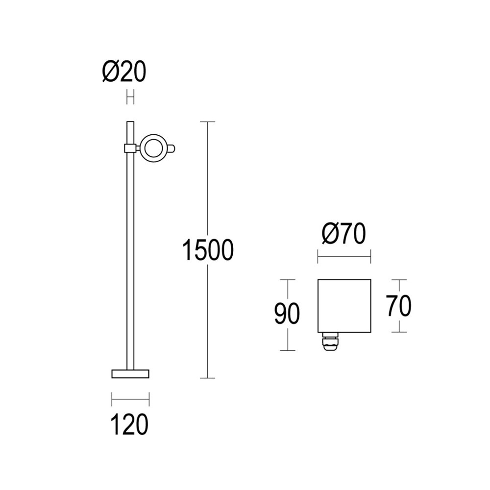 MegaSegno P 1L 1500 Ghidini MegaSegno P Plug & Play .05 Темно-Cерый (Матовый)  - Вид №1