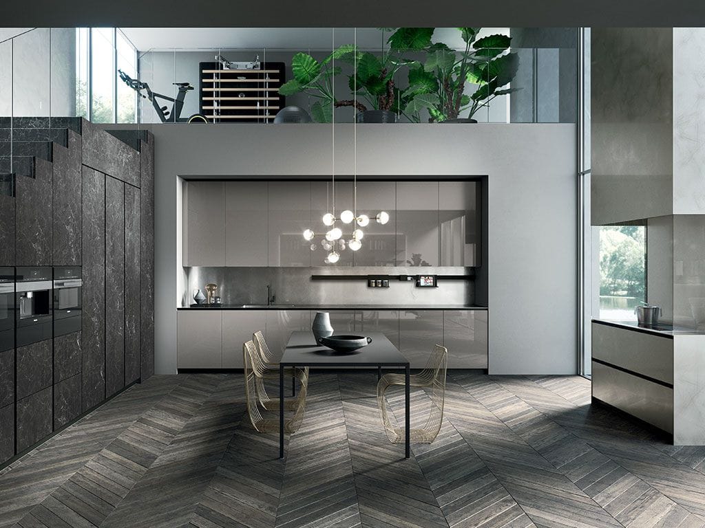 Встроенная кухня со встроенными ручками Arrital Ak_04 ARCH-00035930