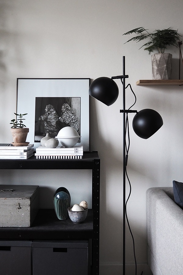 63327 652 SPOTS Лампа напольная ball double, 149хD18 см, черная матовая Frandsen  - Вид №2