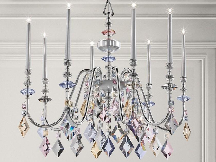 Masiero Металлическая люстра с кристаллами Chic sun-id-1435953 - Вид №1