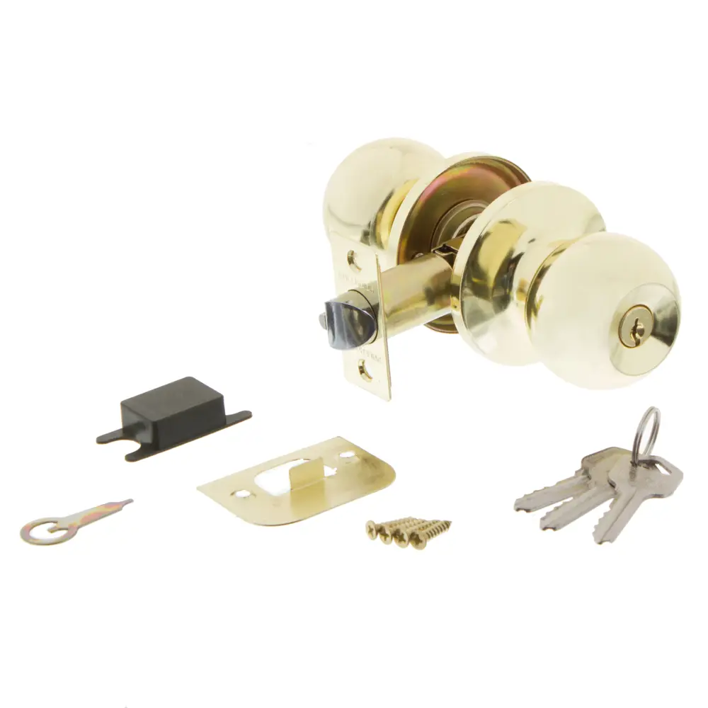 Ручка-кноб 607 PB ET GM, с ключом, цвет матовое золото PALLADIUM STLM-2192343 - Вид №1