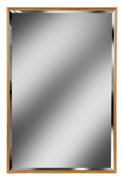 GWMO007 Прямоугольное зеркало в золотой раме ijlbrown 