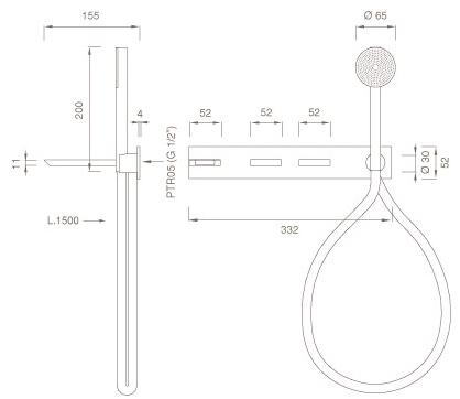 Ceadesign Настенный комплект из 2 прогрессивных смесителей для ванны Bar Bar 34 y - Вид №1