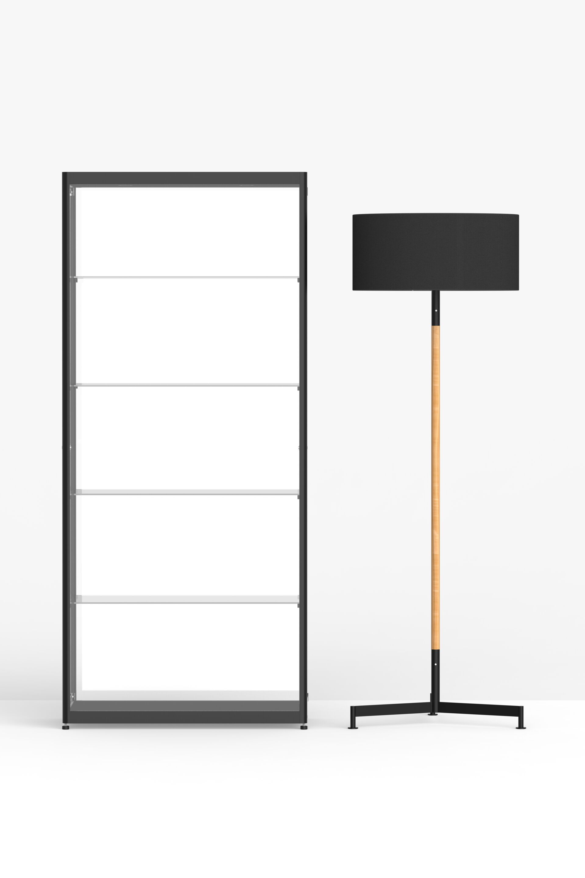 Напольная лампа из ткани и ясеня FUNCTIONALS STOKLAMP ARCH-00089447 - Вид №4