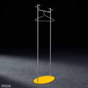 GST1-BPGe Вешалка для одежды Twin с овальным основанием, цвет основания: желтый PHOS