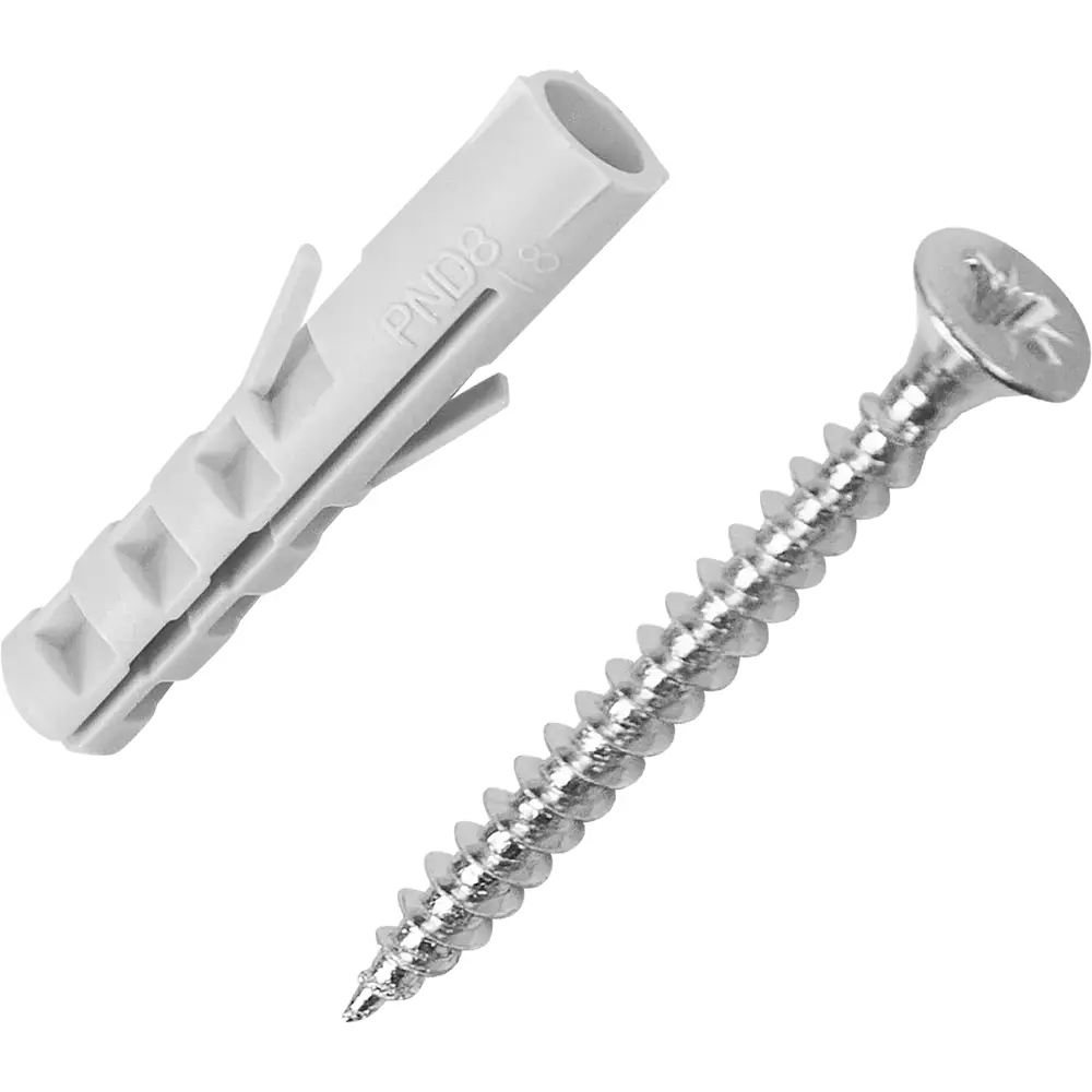 Дюбель распорный нейлоновый Dilwis 8x40мм 8 шт. в комплекте с шурупом STLM-2091431 - Вид №7