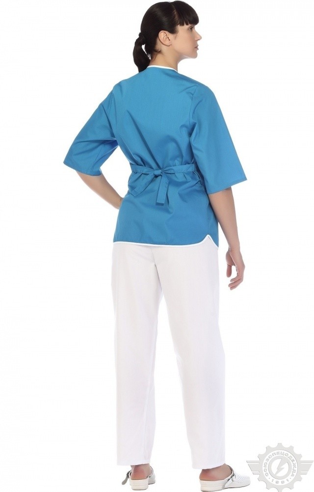 66184 Куртка "Сервис" темно-голубая  Медицинская одежда  размер 56/158-164 Спецодежда  - Вид №10