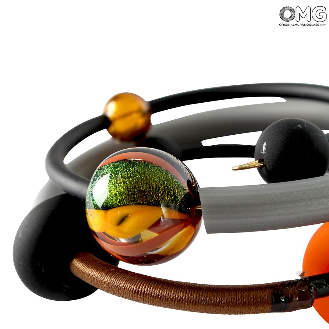 4657 ORIGINALMURANOGLASS Браслет Сирия - Янтарный - муранское стекло Original Murano Glass OMG 50 см  - Вид №1