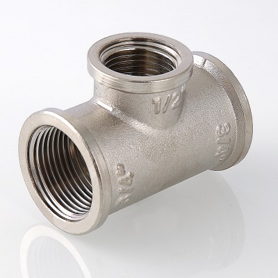 VTr.750.N.0604 Фитинг резьбовой – тройник переходной Valtec 1" х 1/2" х 1"  - Вид №3