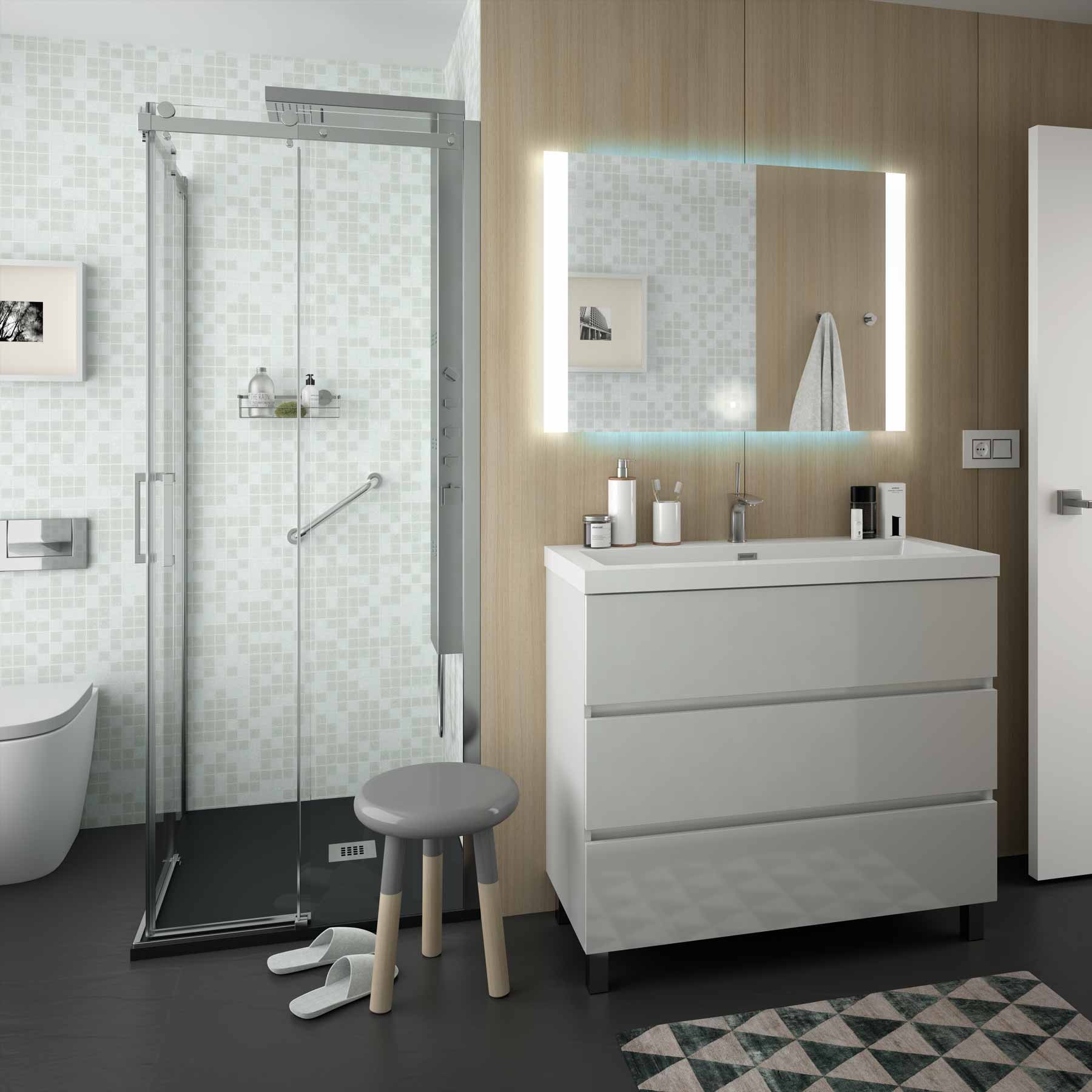 20752 SALGAR Раковина TOSCANA 1005 WHITE MINERAL LOAD 1005 x 50 x 460 мм - Вид №3