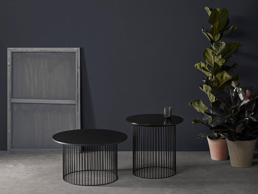 Kendo Mobiliario Круглый лакированный журнальный столик из стали и дерева sun-id-1355442 - Вид №5