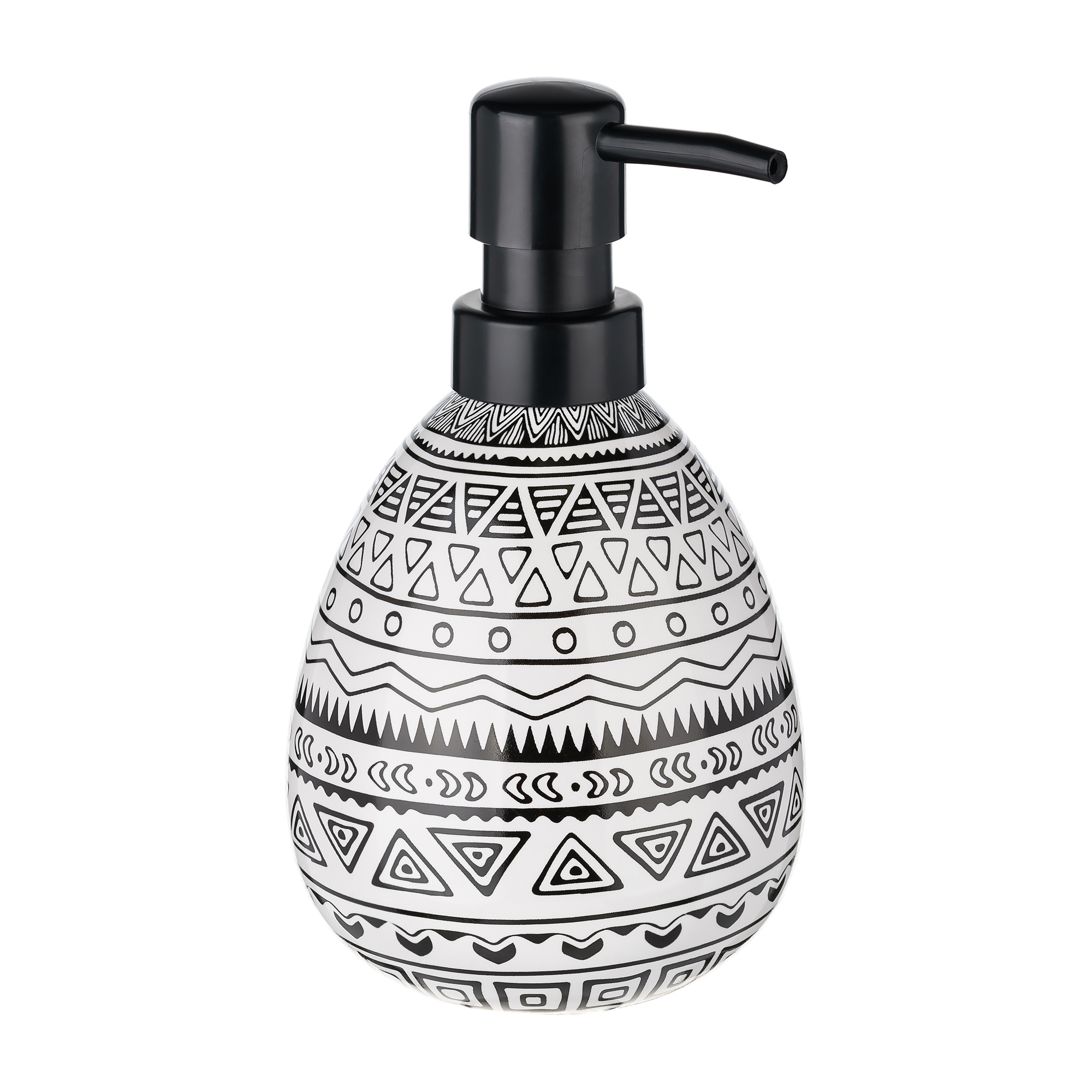 83425111 Дозатор для жидкого мыла цвет белый чёрный Nomads STLM-0041238 MOROSHKA  - Вид №2