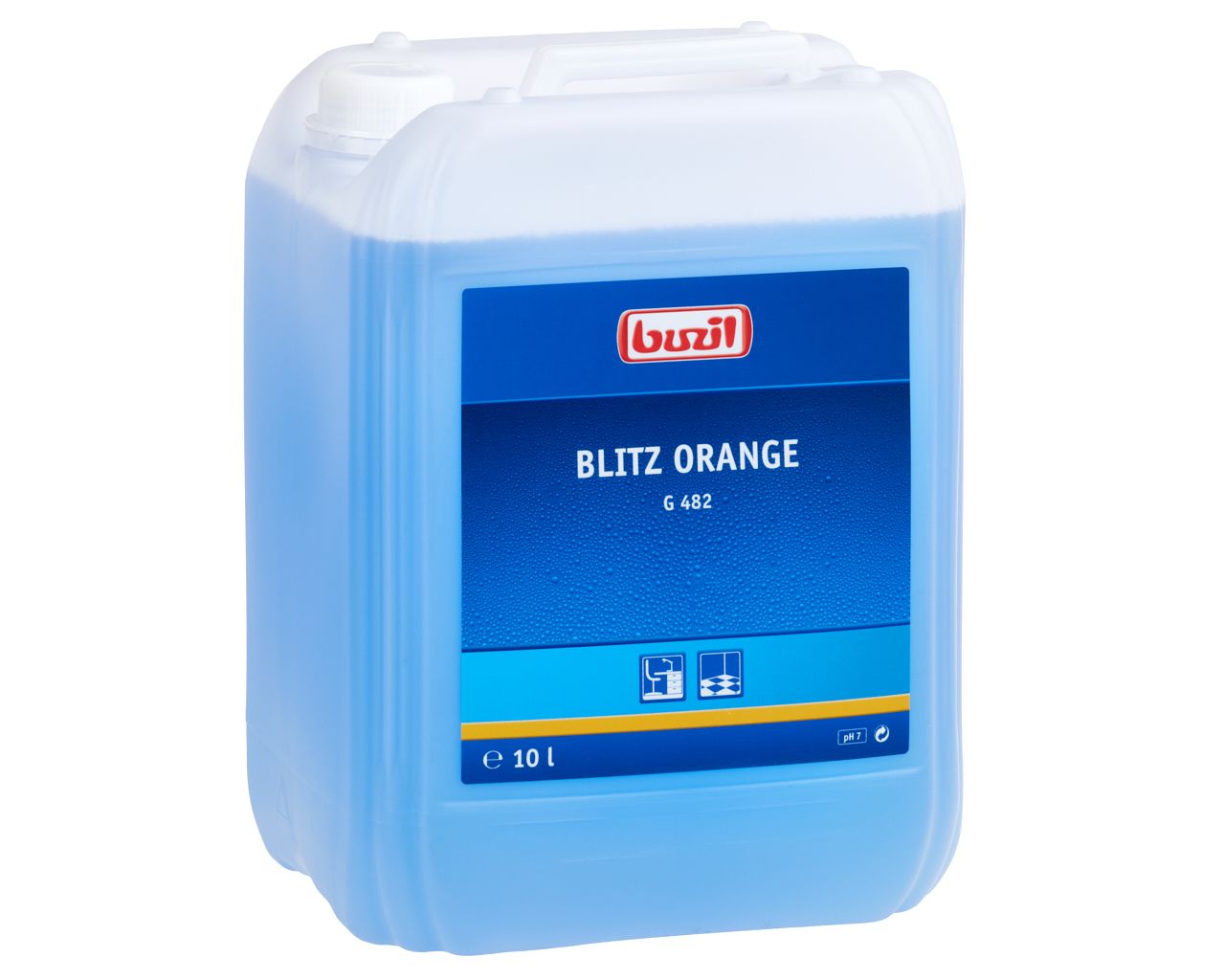 NBU609 G482 Blitz Orange - средство для ежедневной уборки водостойких поверхностей, канистра 10 л Merida 