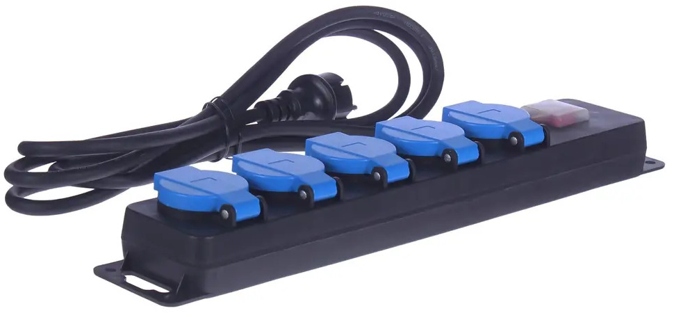 Удлинитель SKYBEAM с 5 розетками и защитой IP44 для сада и стройки 81944529