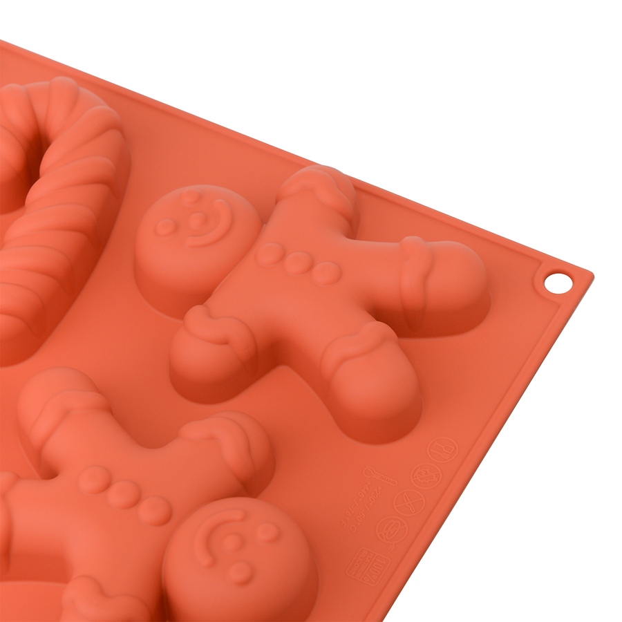 26.106.00.0065 Форма для приготовления печенья ginderbread man, 33,6 х 18 х 2,4 см, силиконовая Silikomart  - Вид №3