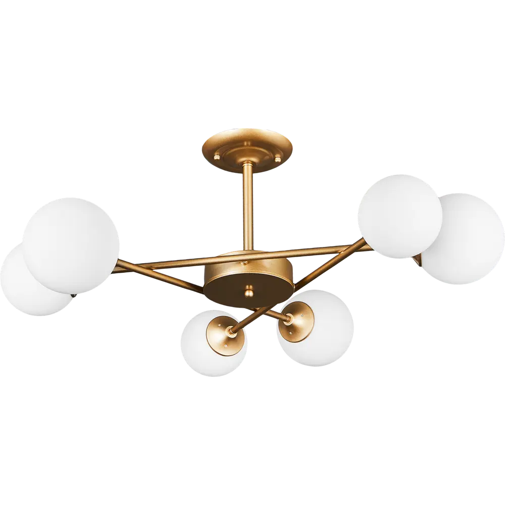 Люстра потолочная Arte Lamp Marco 6 ламп 20 м² цвет золотистый 82717043 STLM-2118411  - Вид №2