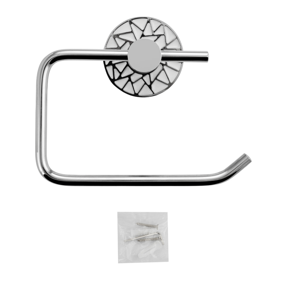 GFmark - Держатель туалетной бумаги, полотенца, без экрана, с БЕЛОЙ МОЗАИКОЙ, код: 3203  - Вид №4