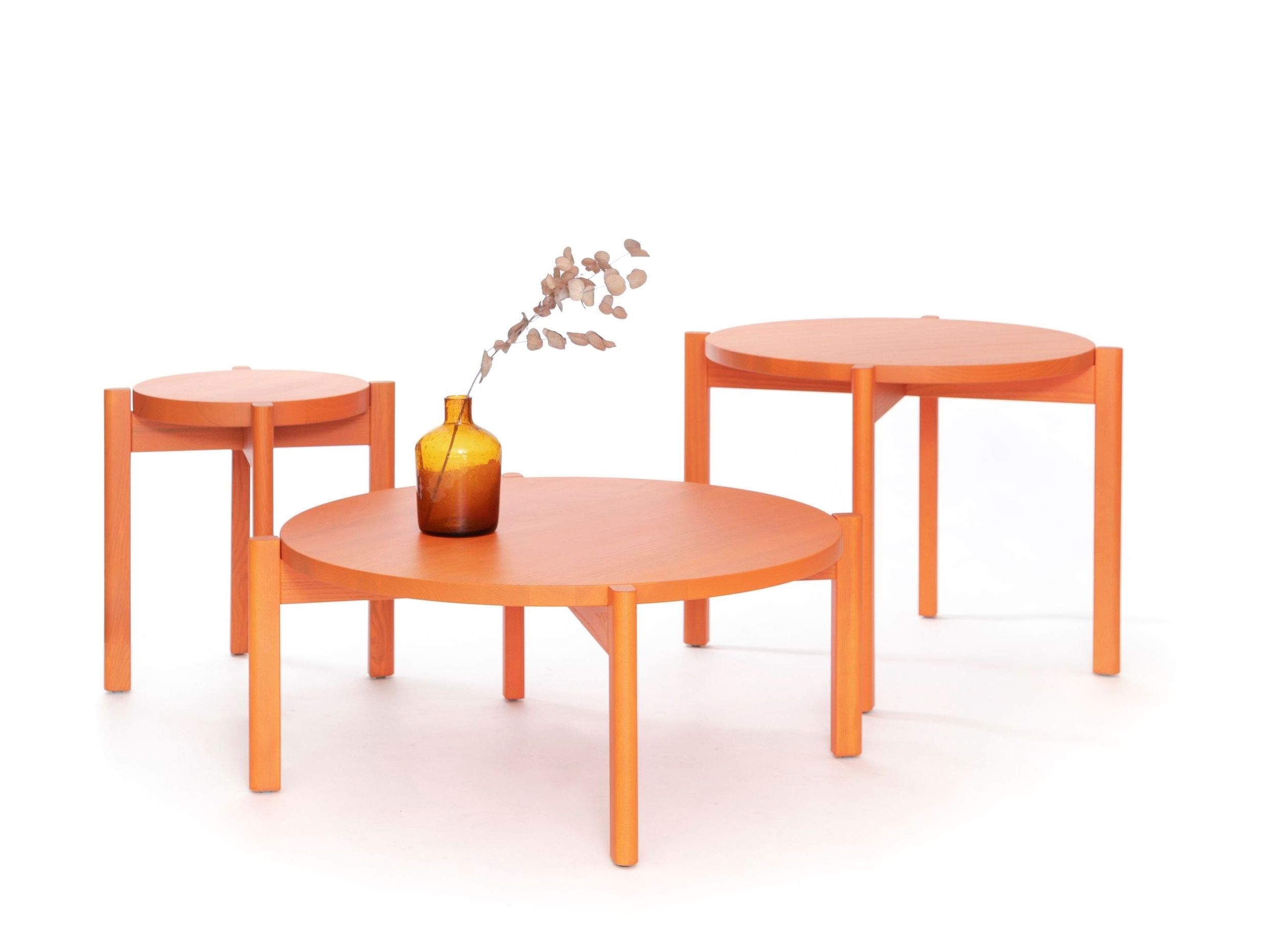 Круглый журнальный столик из массива дерева Inno Naku ARCH-00055171 - Вид №2